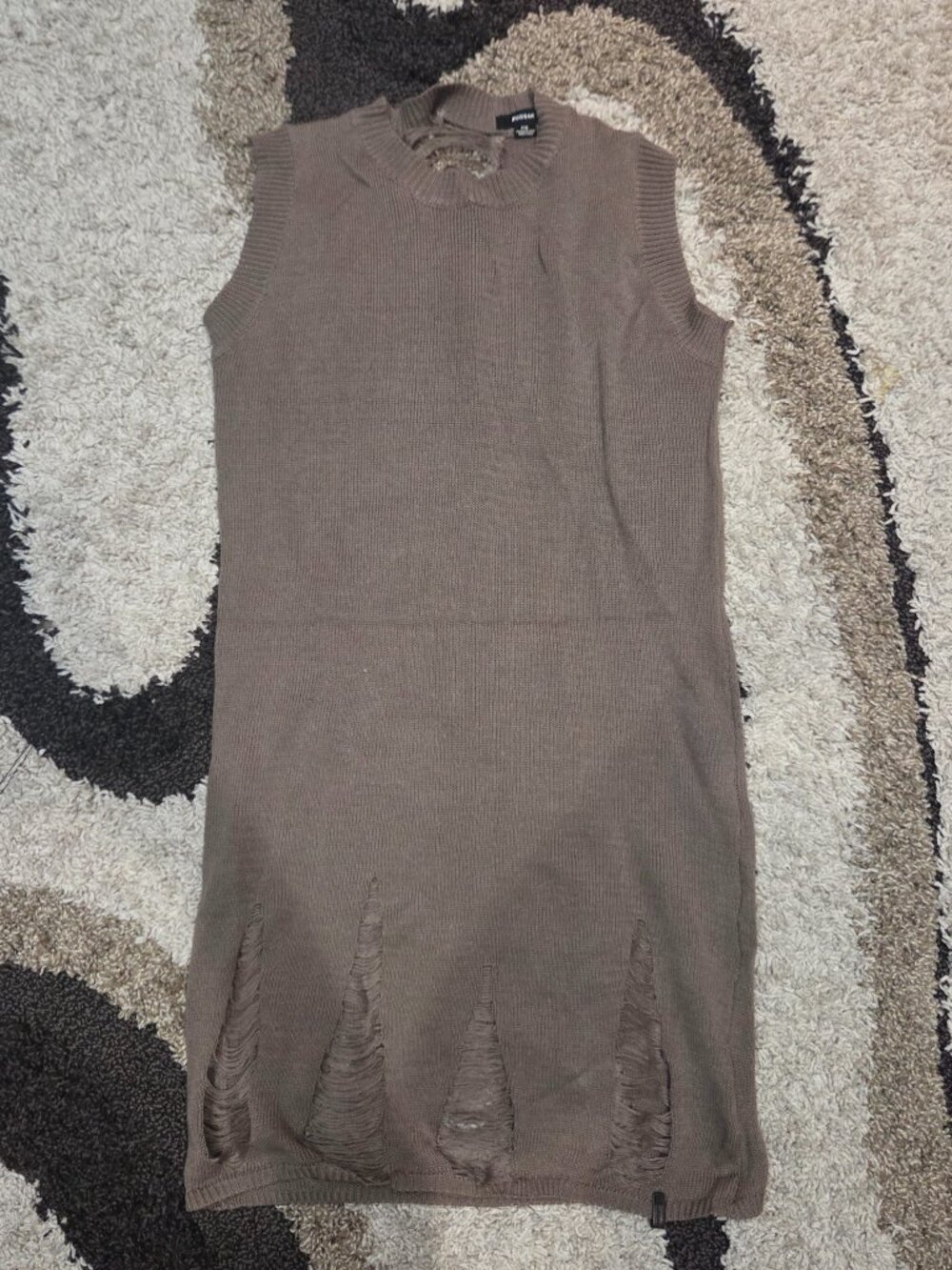 "Rudsak" Brown Distressed Mini Dress